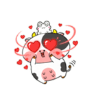 カエルウシのいろんな気分の顔（個別スタンプ：28）