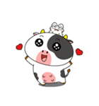 カエルウシのいろんな気分の顔（個別スタンプ：34）