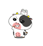 カエルウシのいろんな気分の顔（個別スタンプ：35）