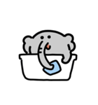 はたらくゾウの動くスタンプ（個別スタンプ：11）