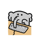 はたらくゾウの動くスタンプ（個別スタンプ：13）