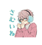 ゆめかわ男子の冬スタンプ（個別スタンプ：4）