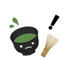 抹茶ちゃん 抹茶ラテ 英語 コーヒー（個別スタンプ：25）