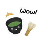 抹茶ちゃん 抹茶ラテ 英語 コーヒー（個別スタンプ：39）