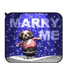 雪とシーズー2（ポップアップ）（個別スタンプ：3）