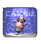 雪とシーズー2（ポップアップ）（個別スタンプ：6）