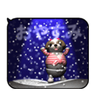 雪とシーズー2（ポップアップ）（個別スタンプ：8）