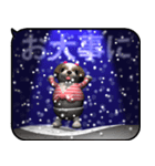 雪とシーズー2（ポップアップ）（個別スタンプ：20）