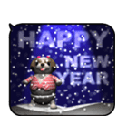 雪とシーズー2（ポップアップ）（個別スタンプ：24）