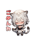 ふもふ注意報発令中（個別スタンプ：4）