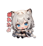 ふもふ注意報発令中（個別スタンプ：34）