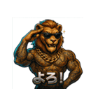 ファンキーライオン（個別スタンプ：6）
