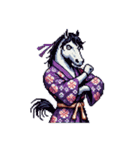 クールな馬のスタンプ(侍)（個別スタンプ：4）