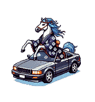 クールな馬のスタンプ(侍)（個別スタンプ：5）