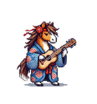 クールな馬のスタンプ(侍)（個別スタンプ：13）