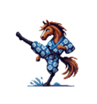 クールな馬のスタンプ(侍)（個別スタンプ：14）