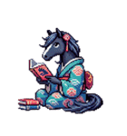 クールな馬のスタンプ(侍)（個別スタンプ：21）