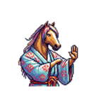 クールな馬のスタンプ(侍)（個別スタンプ：23）