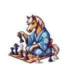 クールな馬のスタンプ(侍)（個別スタンプ：26）