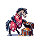 クールな馬のスタンプ(侍)（個別スタンプ：31）