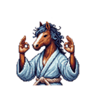 クールな馬のスタンプ(侍)（個別スタンプ：32）