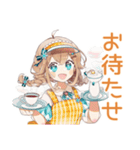 冬のあったかウェイトレス♡（個別スタンプ：4）