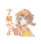 冬のあったかウェイトレス♡（個別スタンプ：15）