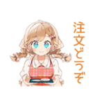 冬のあったかウェイトレス♡（個別スタンプ：24）