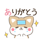 飛び出す！柴犬とシマエナガ 体調不良（個別スタンプ：6）