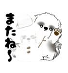 背景が動くB＆Wのシーズー犬 2025 「冬」（個別スタンプ：22）