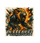 リーサル・ウェポンライオン（個別スタンプ：18）