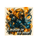 リーサル・ウェポンライオン（個別スタンプ：22）