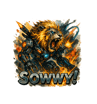 リーサル・ウェポンライオン（個別スタンプ：32）