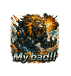 リーサル・ウェポンライオン（個別スタンプ：33）