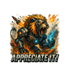 リーサル・ウェポンライオン（個別スタンプ：34）