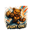 ストロングベア【水墨画風】（個別スタンプ：7）