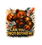 ストロングベア【水墨画風】（個別スタンプ：8）