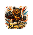 ストロングベア【水墨画風】（個別スタンプ：12）