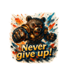 ストロングベア【水墨画風】（個別スタンプ：21）