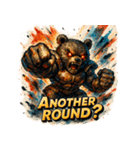 ストロングベア【水墨画風】（個別スタンプ：30）