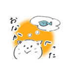 しろいねこのスタンプ  日常編（個別スタンプ：5）