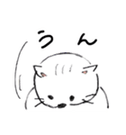 しろいねこのスタンプ  日常編（個別スタンプ：24）