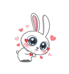 ときめくうさぎちゃん（個別スタンプ：1）