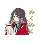 冬を楽しむリボン女子スタンプ♡（個別スタンプ：14）