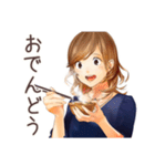 オトナ女子の冬★きれいめ（個別スタンプ：12）