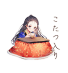 冬を楽しむ大正女学生★レトロ（個別スタンプ：6）