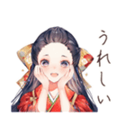 冬を楽しむ大正女学生★レトロ（個別スタンプ：13）