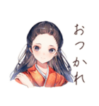 冬を楽しむ大正女学生★レトロ（個別スタンプ：25）