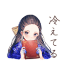 冬を楽しむ大正女学生★レトロ（個別スタンプ：30）