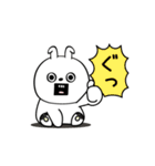 ピタうさぎシンプルにゆるゆる（個別スタンプ：17）